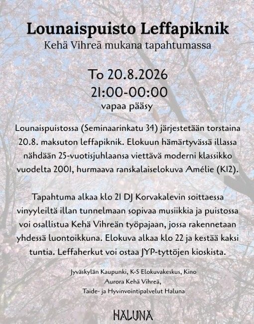 Instagram post from haluna.fi. This post is in position 3.